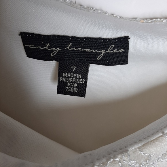 City Triangles one shoulder lace sequin dress 7 - Picture 5 of 5